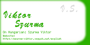 viktor szurma business card